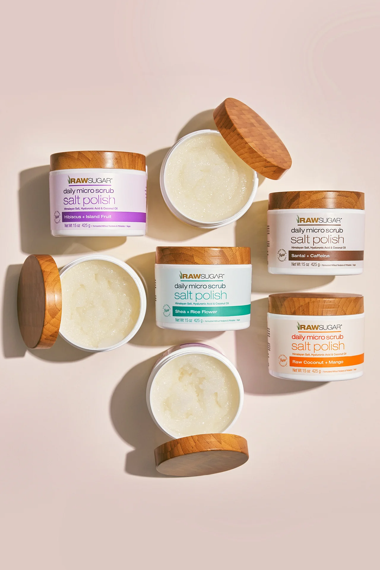 Daily Micro Scrub Salt Polish | Raw Coconut + Mango | 15 oz - Image 6