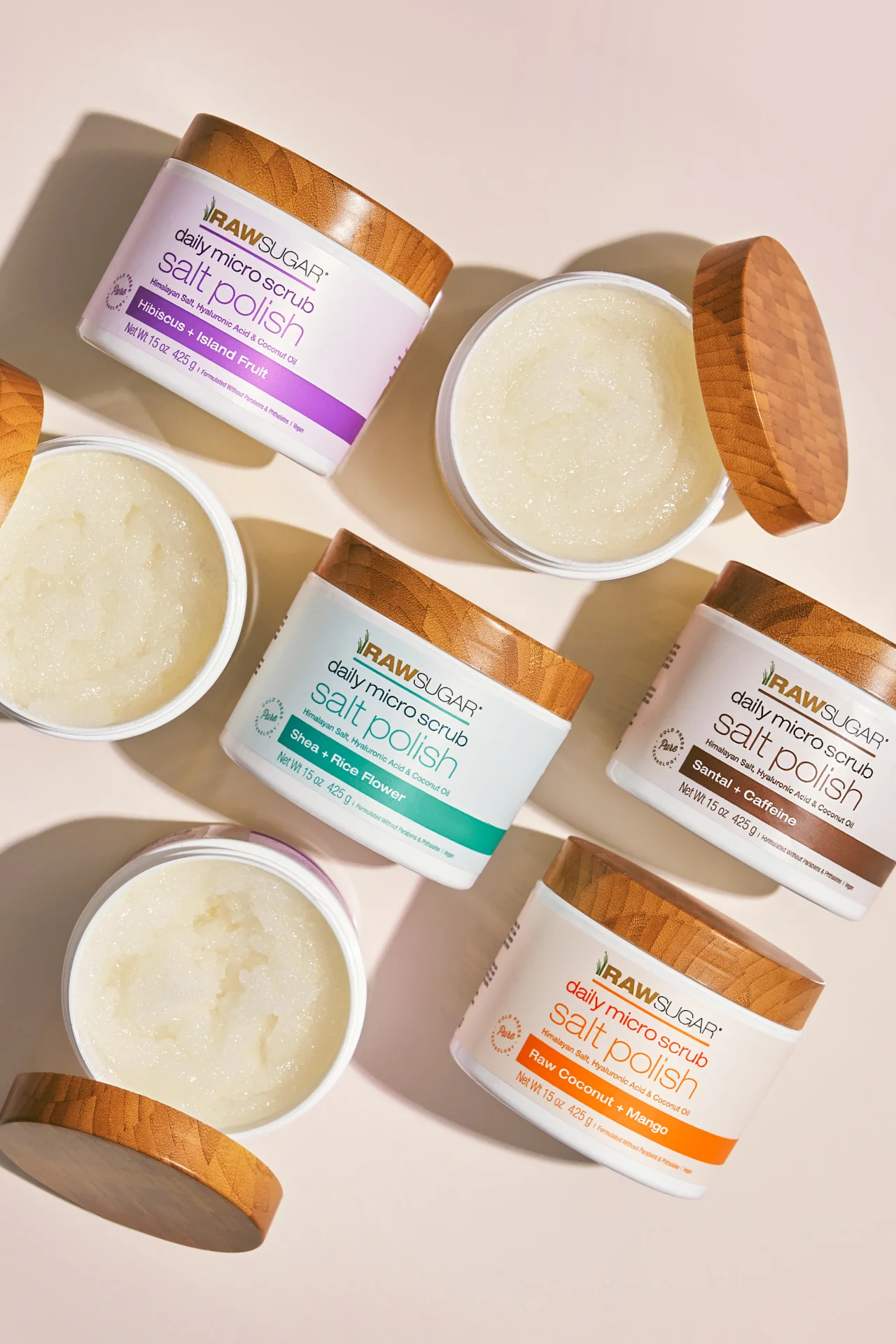 Daily Micro Scrub Salt Polish | Santal + Caffeine | 15 oz - Image 3