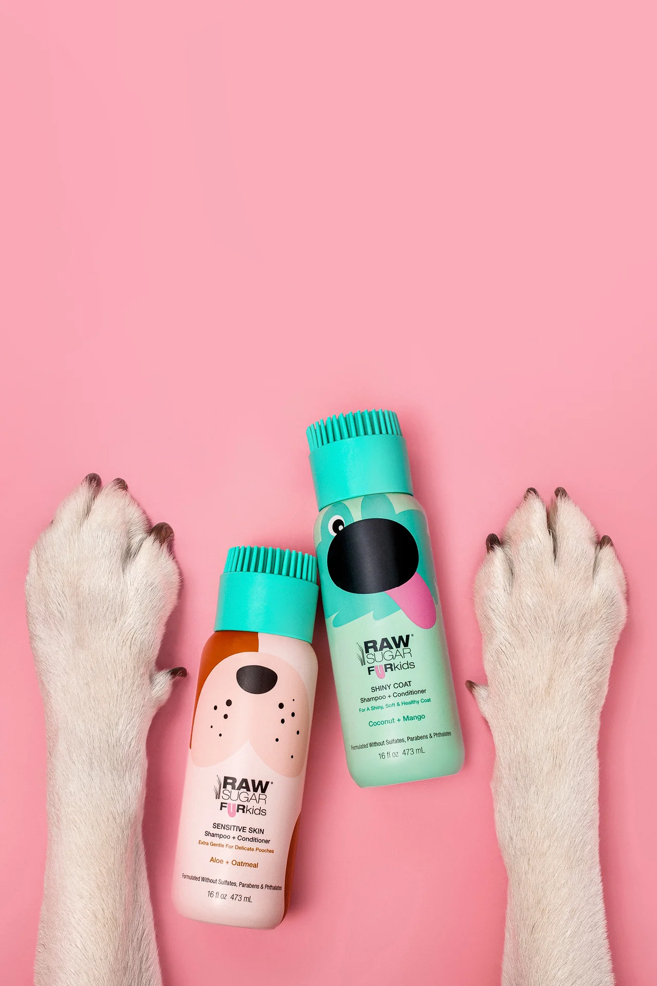 Fur Kids Shiny Coat Shampoo + Conditioner | Coconut + Mango | 16 oz - Image 10