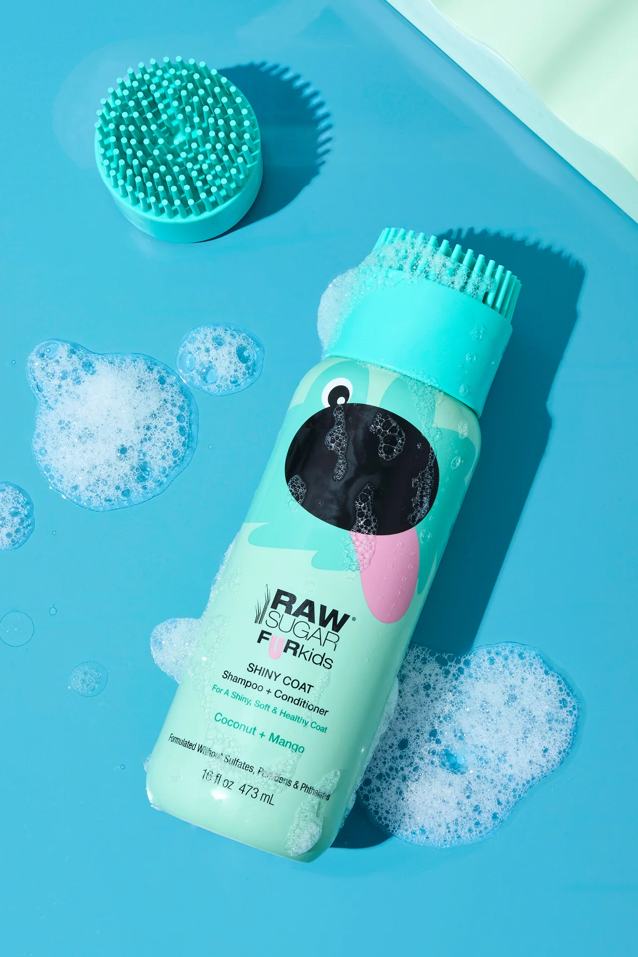 Fur Kids Shiny Coat Shampoo + Conditioner | Coconut + Mango | 16 oz - Image 7