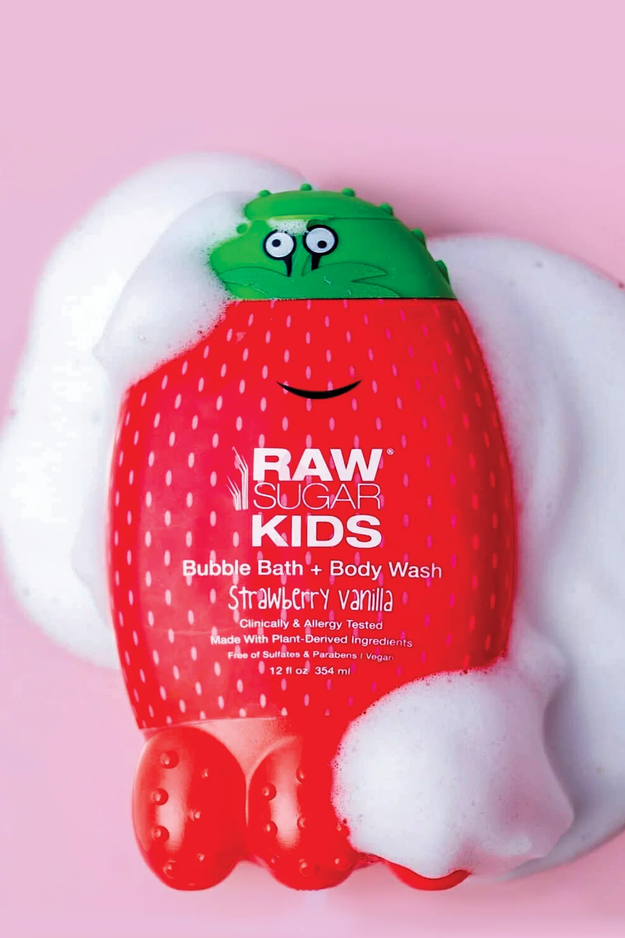 Kids' 2-in-1 Bubble Bath + Body Wash | Strawberry Vanilla | 12 fl oz - Image 8