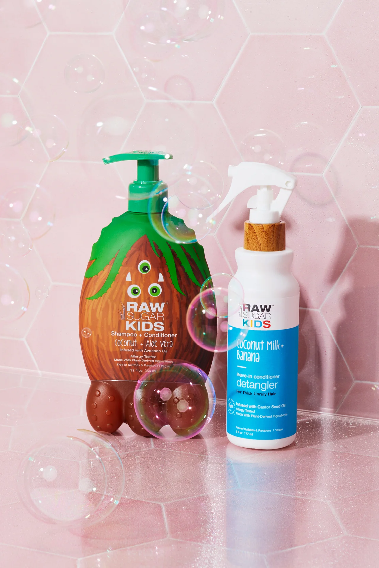 Kids' 2-in-1 Shampoo + Conditioner | Coconut + Aloe Vera | 12 fl oz - Image 5