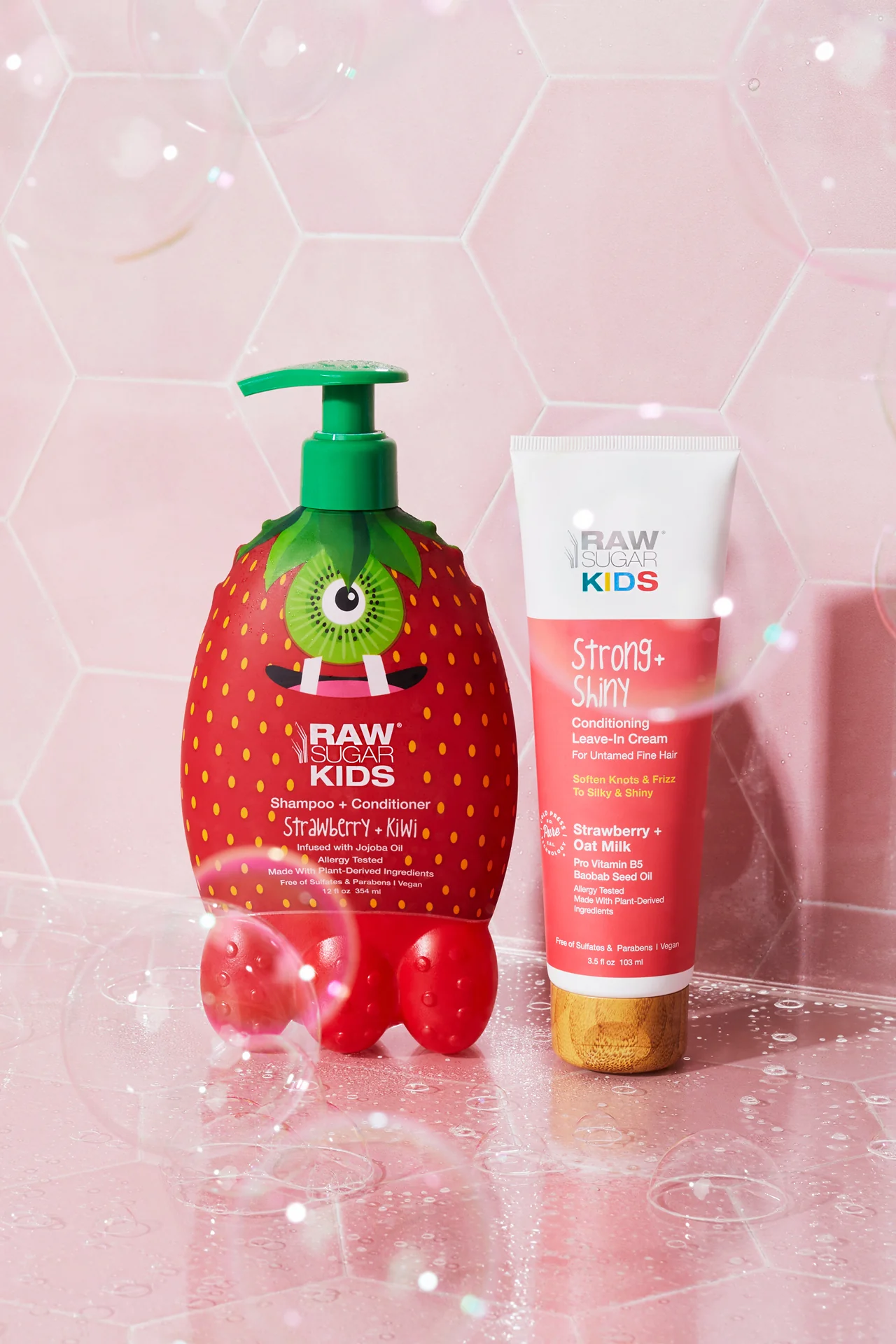 Kids' 2-in-1 Shampoo + Conditioner | Strawberry + Kiwi | 12 fl oz - Image 5