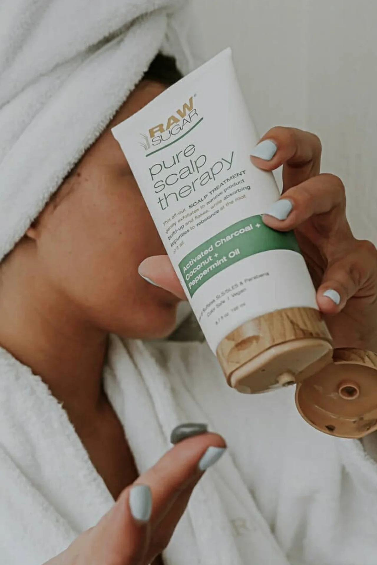 Pure Scalp Therapy - Scalp & Hair Masque | Activated Charcoal +  Coconut + Peppermint Oil | 6.7 oz - Image 6