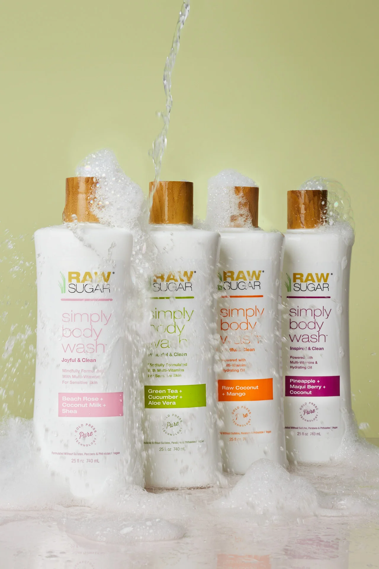 Simply Body Wash for Sensitive Skin | Green Tea + Cucumber + Aloe Vera | 25 fl oz - Image 6