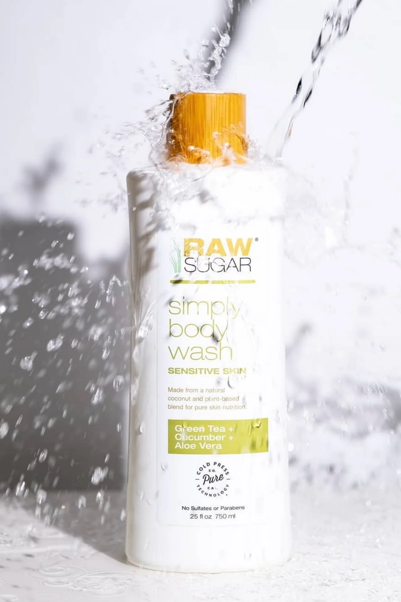 Simply Body Wash for Sensitive Skin | Green Tea + Cucumber + Aloe Vera | 3 fl oz - Image 5