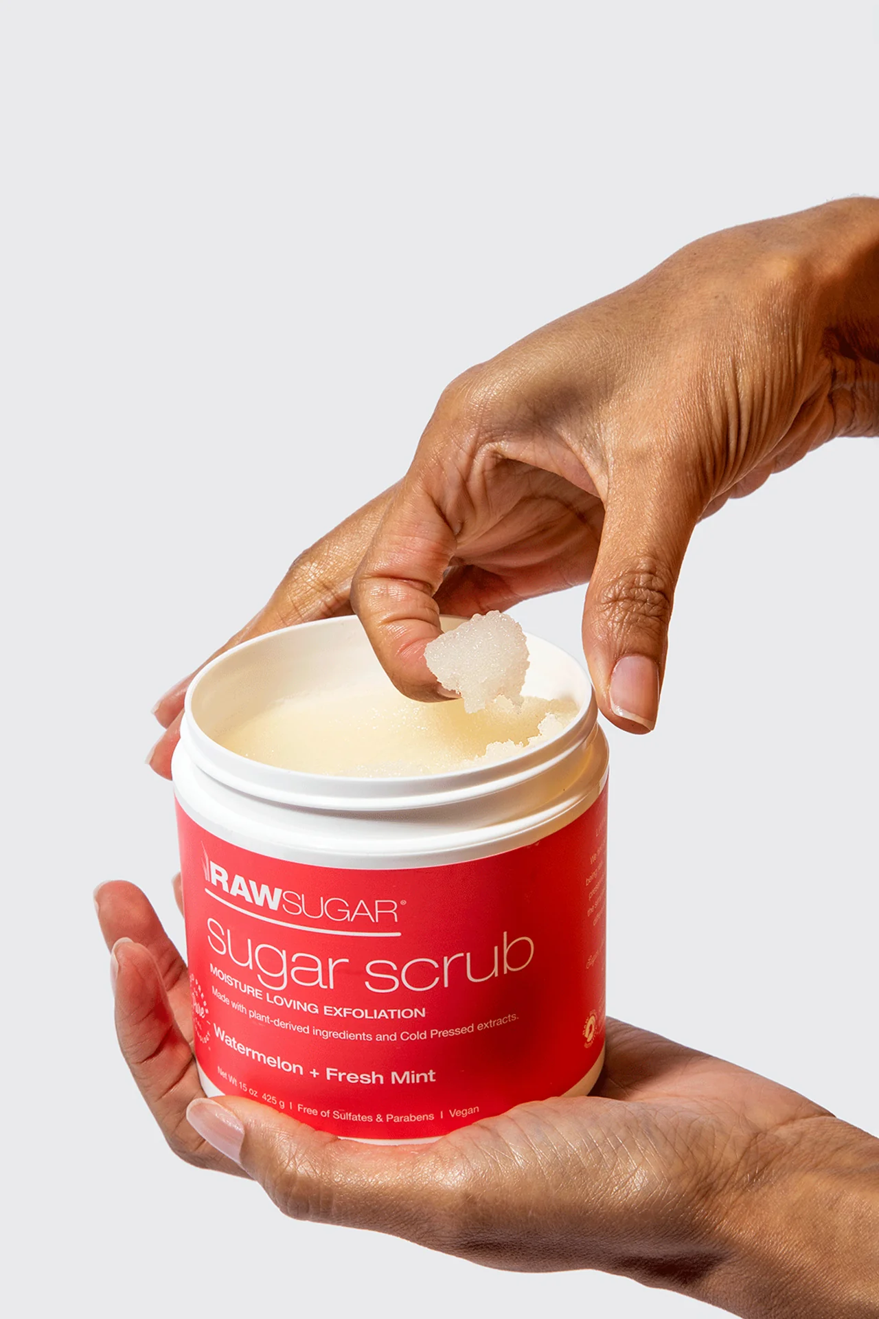 Sugar Scrub | Watermelon + Fresh Mint | 15 oz - Image 3