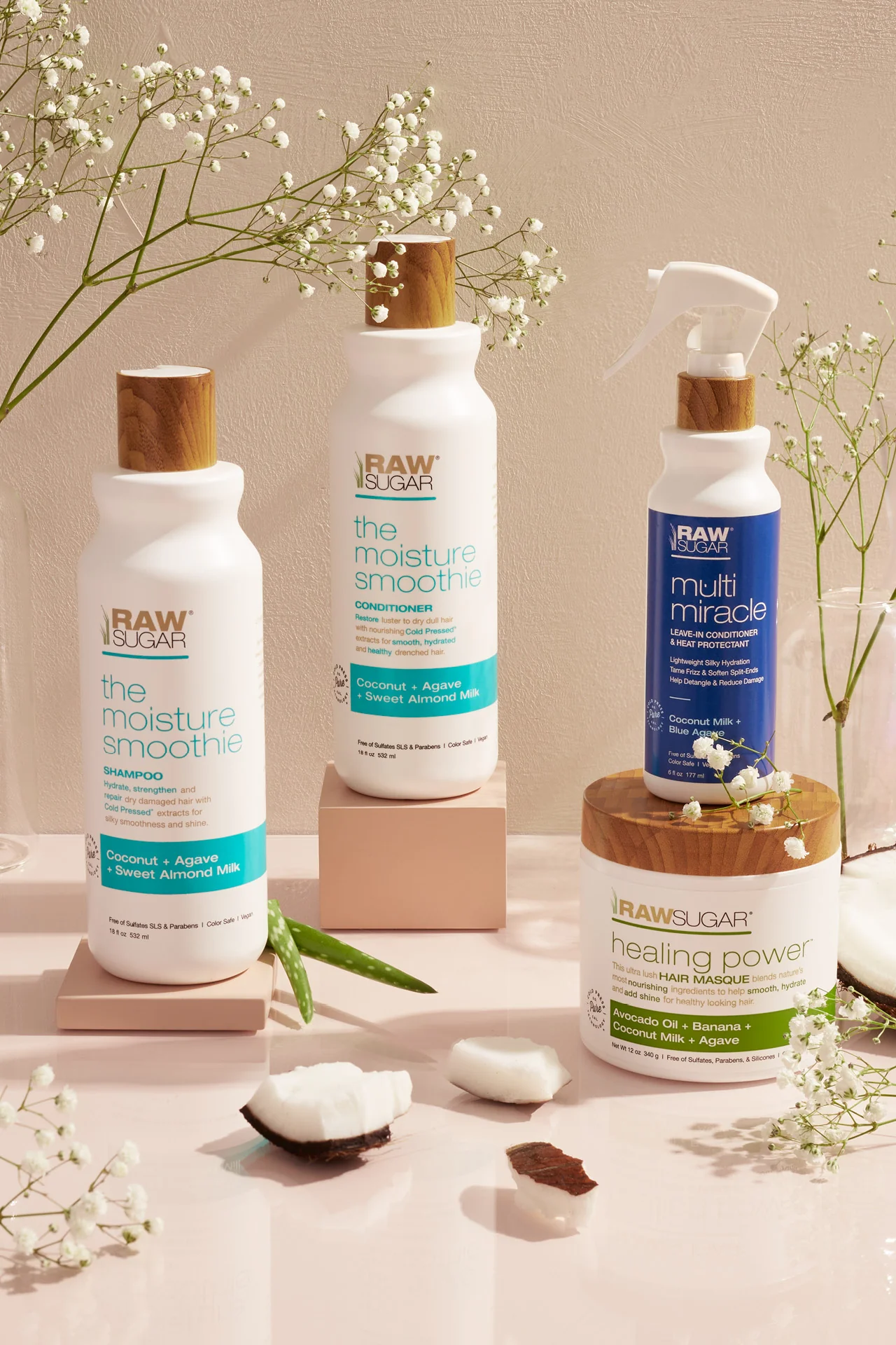 The Moisture Smoothie Conditioner | Coconut + Agave + Sweet Almond Milk | 18 fl oz - Image 3