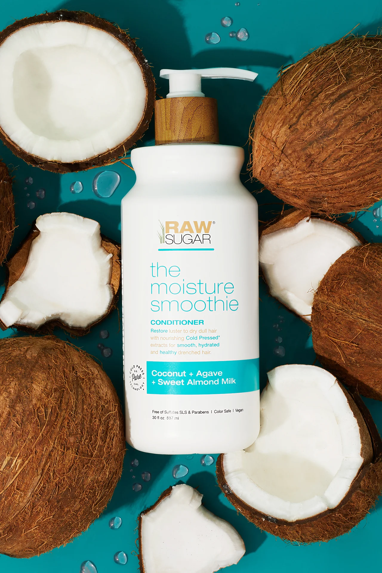 The Moisture Smoothie Conditioner | Coconut + Agave + Sweet Almond Milk | 30 fl oz - Image 3
