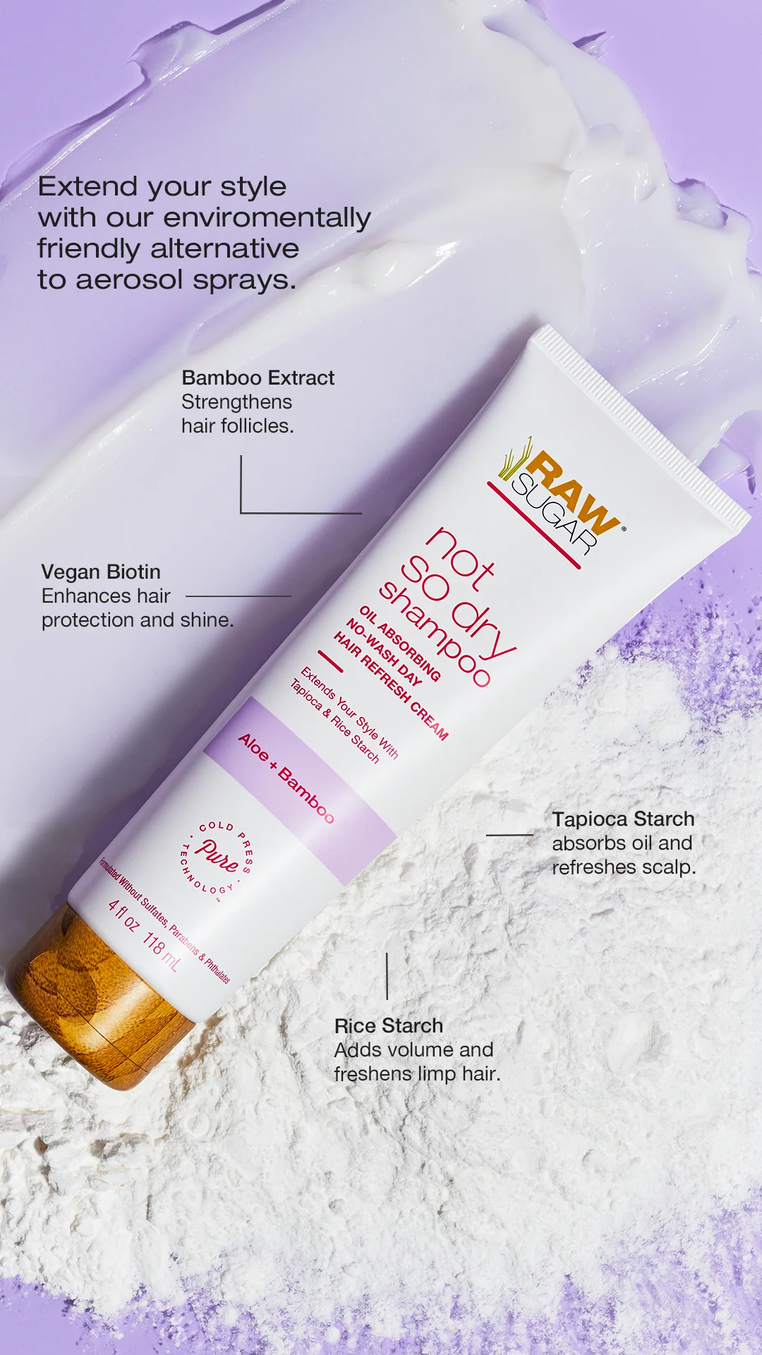 The Not So Dry Shampoo | Aloe + Bamboo | 4 oz - Image 7