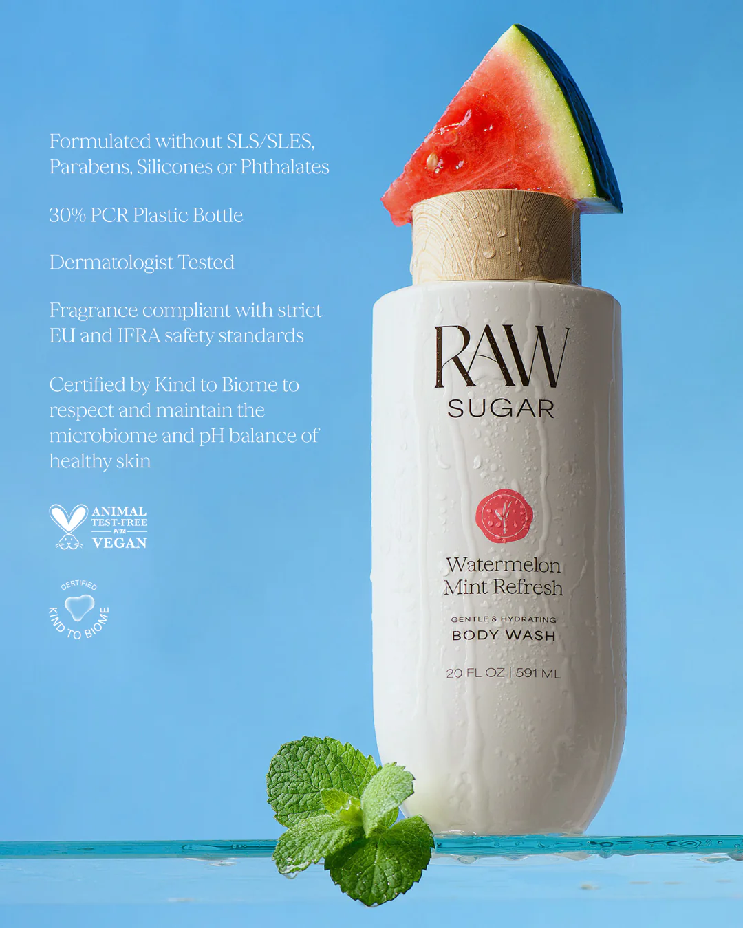 Watermelon Mint Refresh Body Wash | Watermelon + Mint | 20 fl oz - Image 3